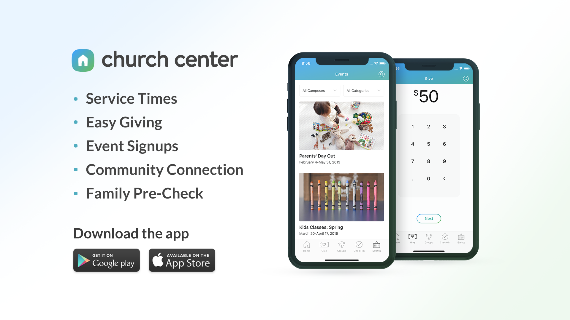 Download the Church Center App